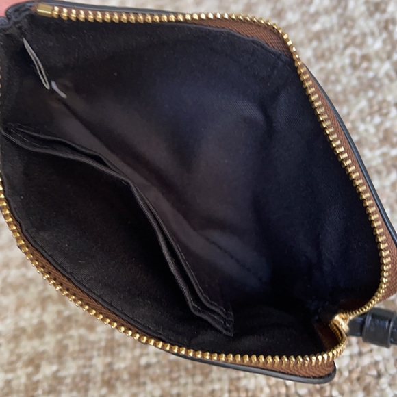 Coach Corner Zip Wristlet In Signature Canvas - Picture 12 of 16